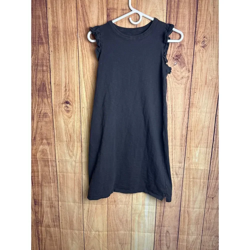 Universal Thread Ruffle Sleeve Tshirt Dress Mineral Wash Gray Women's Size XS - Picture 2 of 6